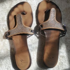 Giuseppe zanotti crystal sandals